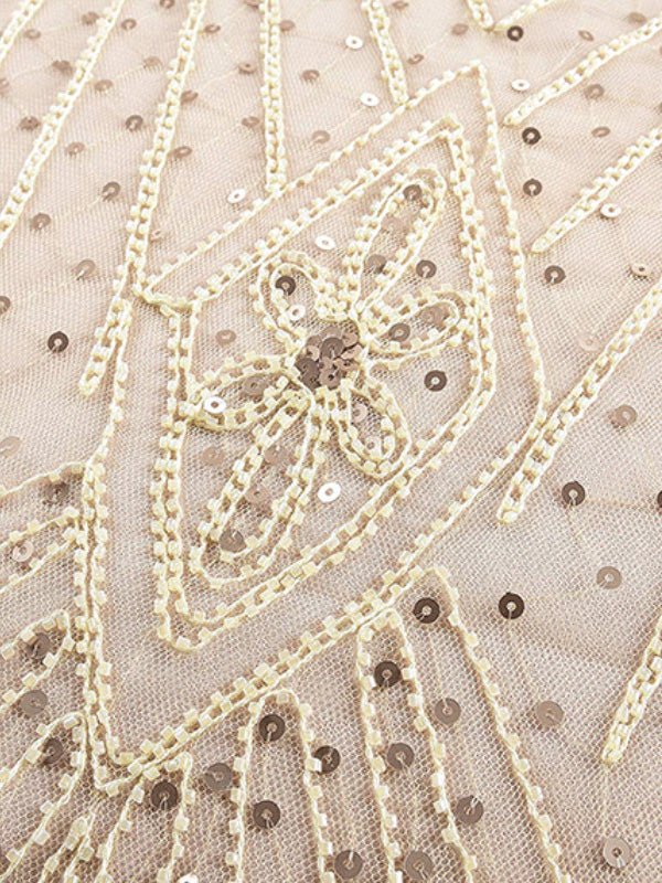 Women's Dresses Sequined Mesh Slim Fit Party Dress - Maxi Dresses - Instastyled | Online Fashion Free Shipping Clothing, Dresses, Tops, Shoes - 16/08/2022 - color-apricot_gold - color-black_gold